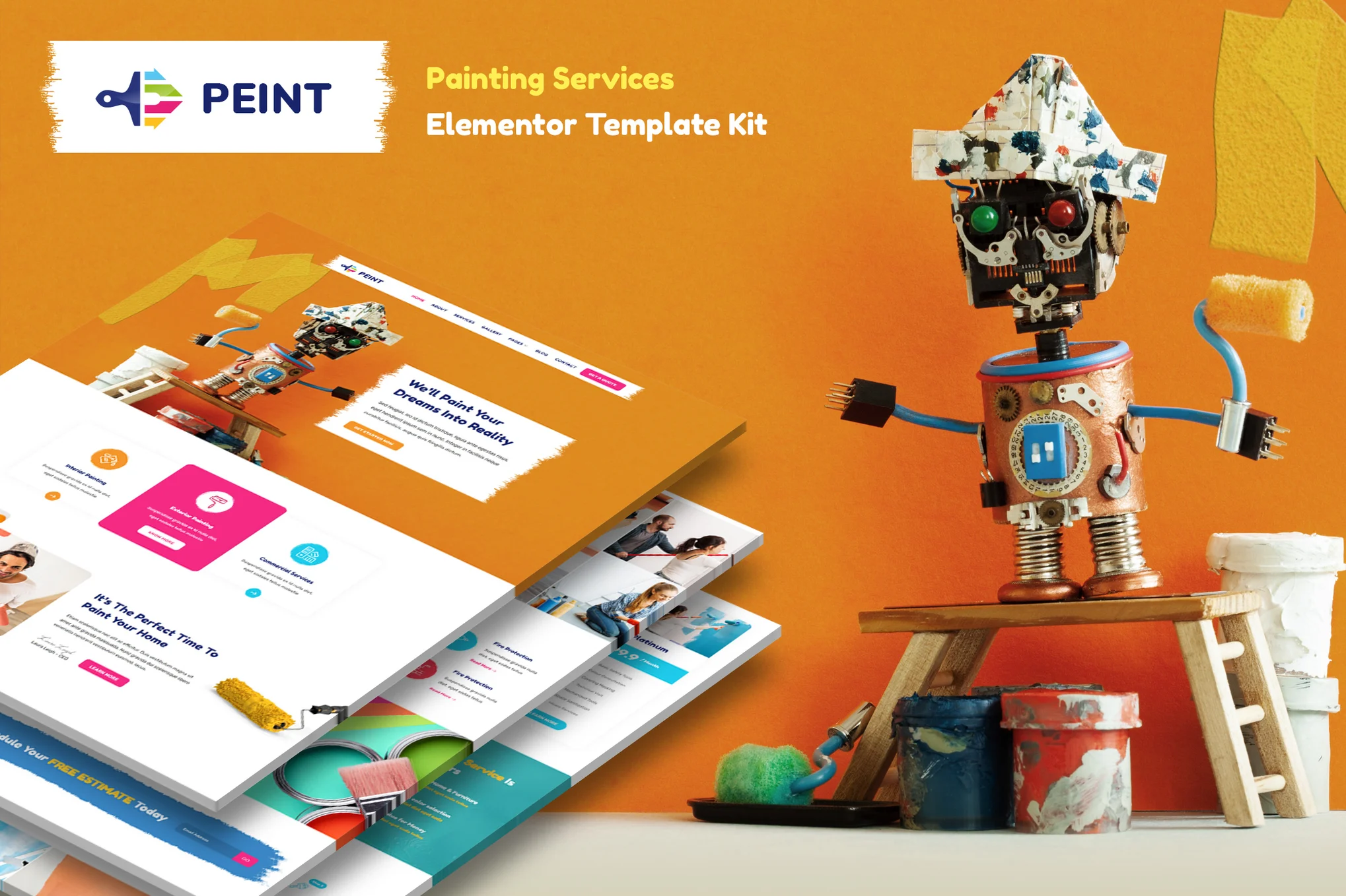 Giao diện Peint – Painting Elementor Template Kit