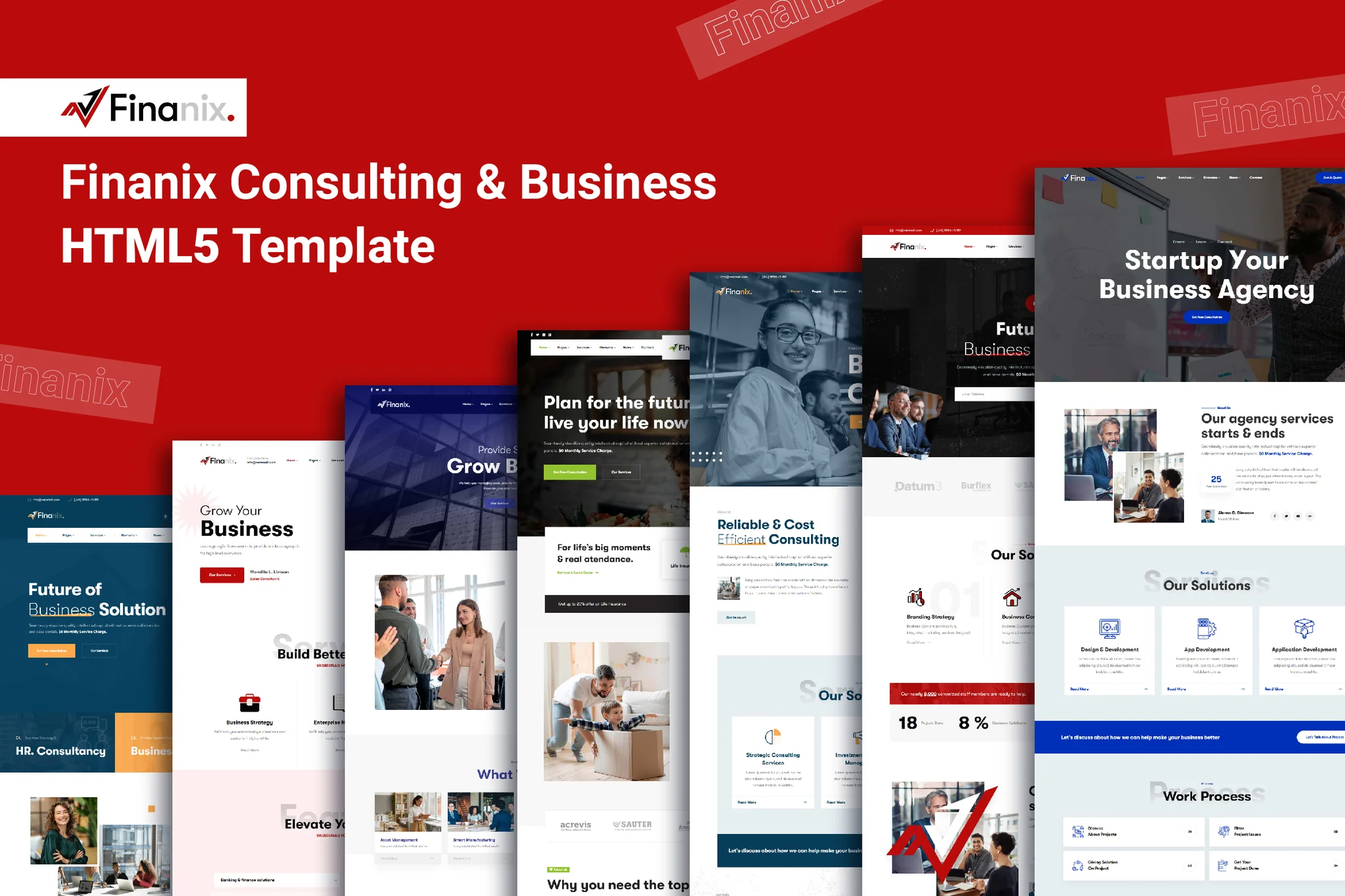 Giao diện Finanix Consulting Business Html5 Template