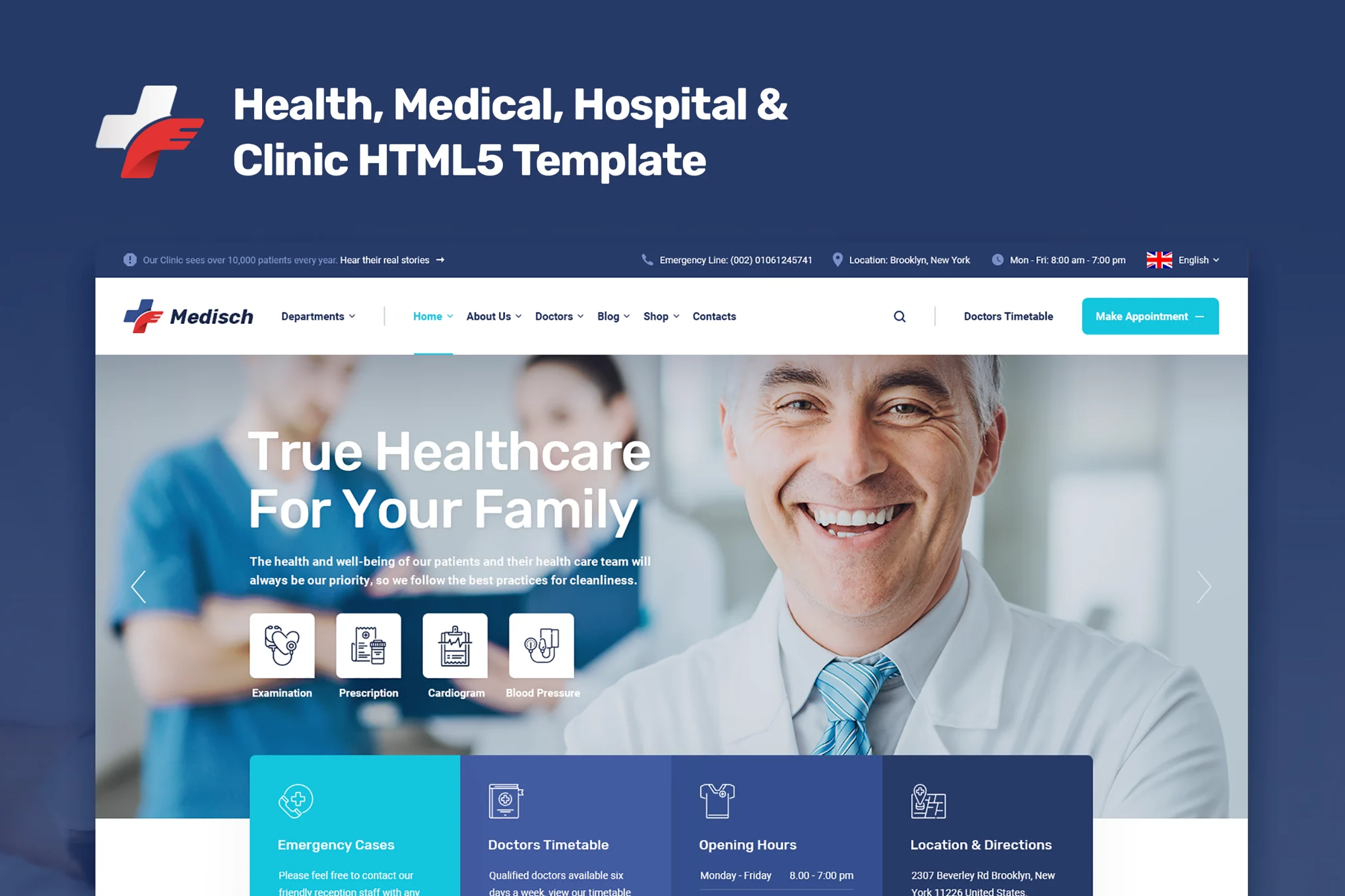 Giao diện Medisch Health Medical Html5 Template