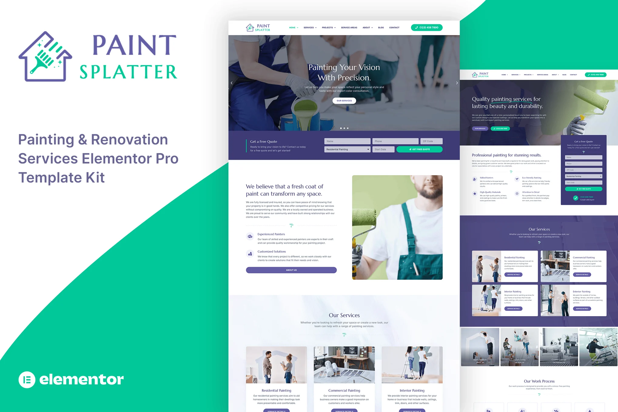 Giao diện website paintsplatter.oxaart